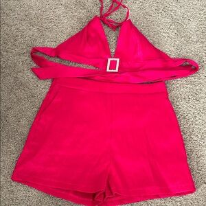 SHEIN Women's High Waist Fuchsia Shorts